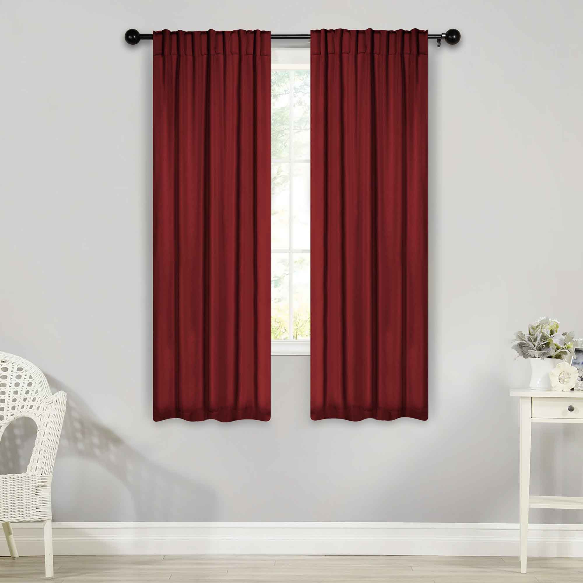 Blackout Curtains for Bedroom - Solid Room Darkening Thermal Insulated Drapes, Set of 2 Panels - Perfect for Nursery, Home Theater & Light Sleepers