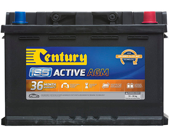Century DIN65LH AGM Battery - Idle Stop Start Car Battery for Enhanced Fuel Efficiency | Perfect for Stop-Start Vehicles & Hybrid Cars
