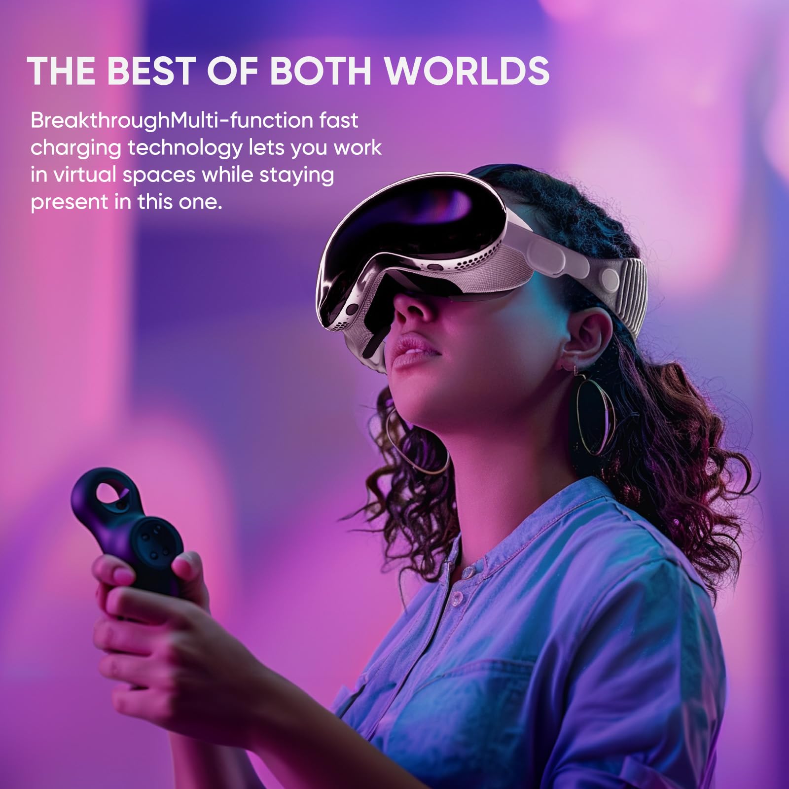 Apple Vision Pro VR Charging Station with RGB Light - Fast Charging Dock for Vision Pro Headset - Perfect for Gaming, Work & Entertainment Accessories