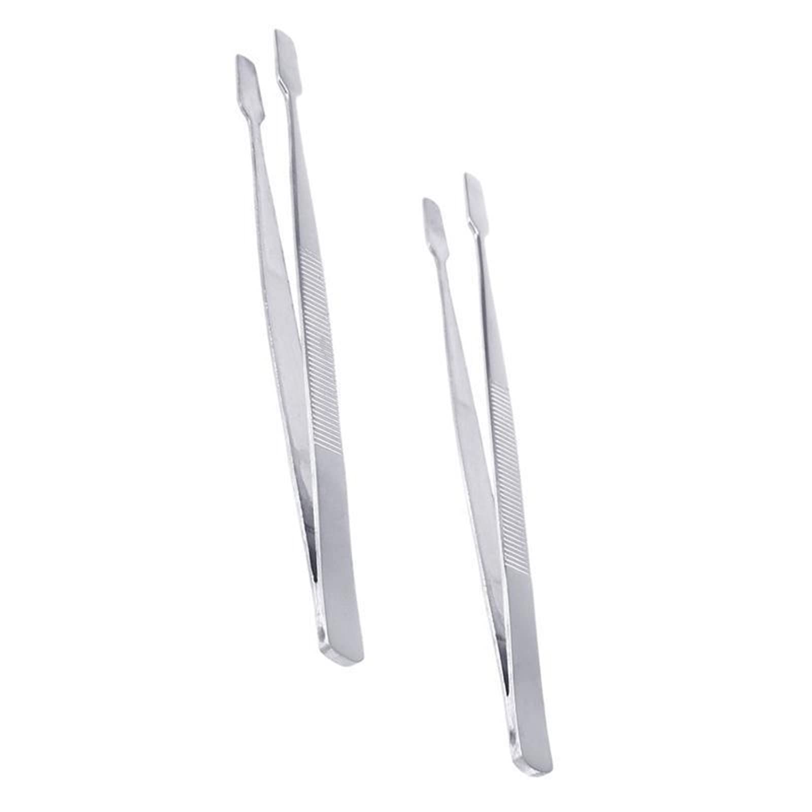 Premium Stainless Steel Hair Removal & Stamp Collecting Tweezers - Eyebrow, Philatelic, Soldering & Hand Tool for Grooming, Crafting & Hobbyists