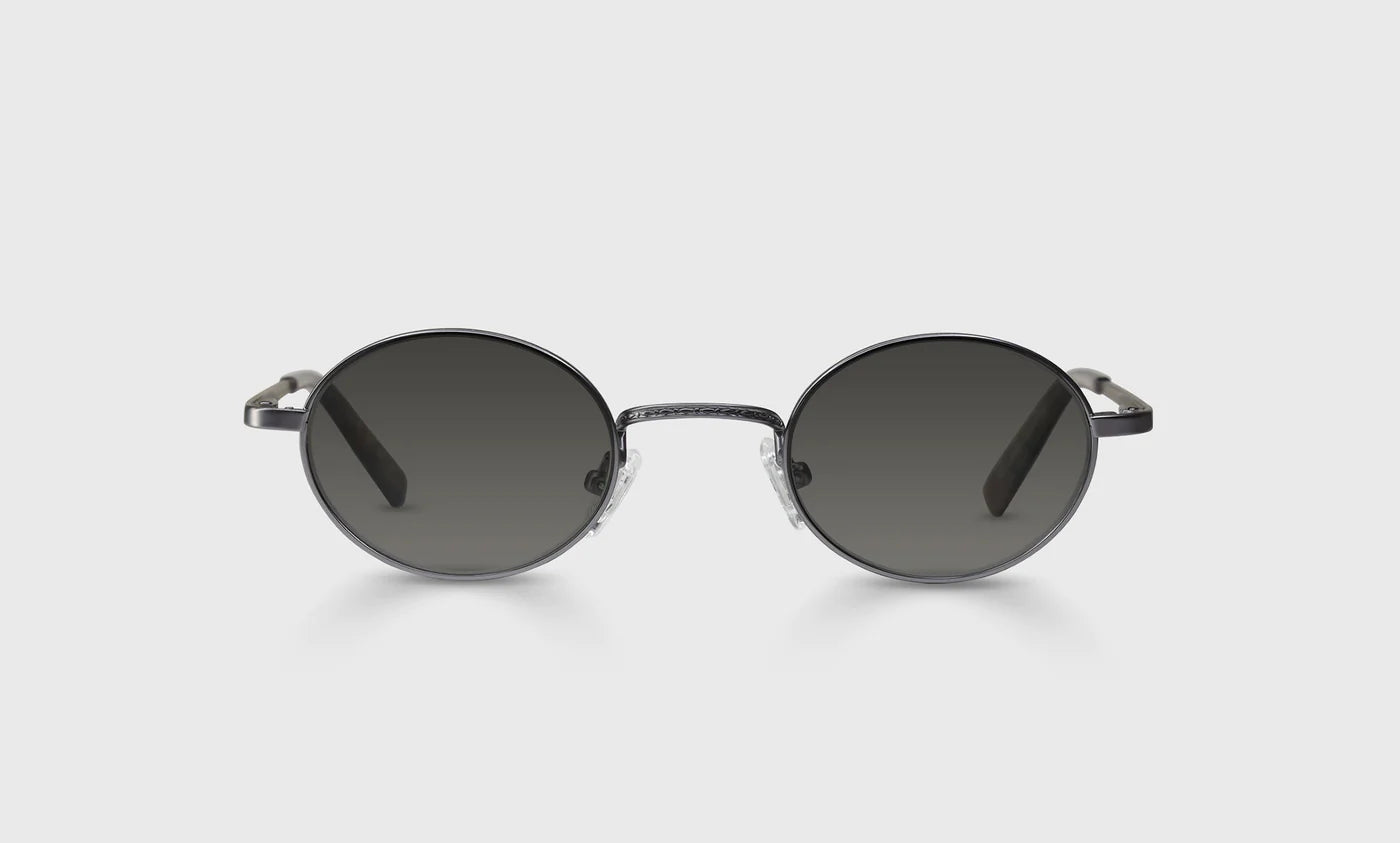Teddy Color 74 Gunmetal Grey Eyeglasses - Lightweight Metal Frame for Men & Women | Perfect for Reading, Working & Daily Wear