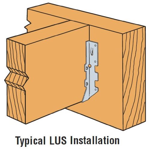 10 Pack Simpson Strong-Tie LUS210SS 2x10 Light Double Shear Joist Hanger - Stainless Steel Connectors for Deck, Porch & Floor Framing - Weather-Resistant Construction Hardware for Outdoor Projects