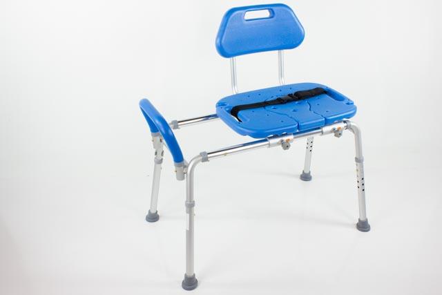 Refurbished HydroGlyde Premium Sliding Bath Transfer Bench for Elderly & Disabled - Safe Shower Seat with Non-Slip Surface for Bathroom Safety & Mobility Assistance (Ideal for Seniors, Post-Surgery Recovery & Physical Therapy)