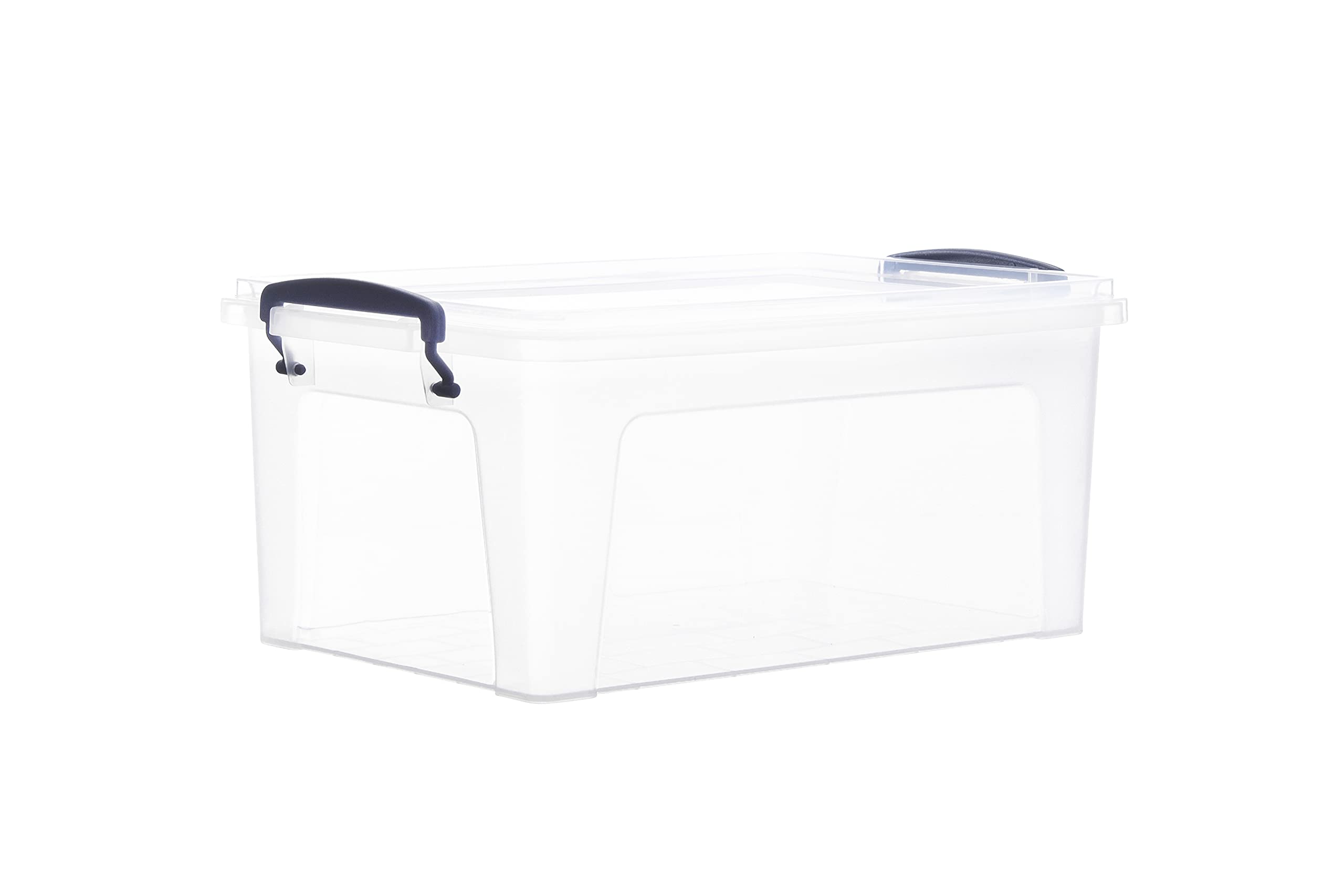 Superio Clear Plastic Storage Bins with Lids - 2 Pack 11 Qt BPA Free Stackable Organizing Containers for Home, Kitchen, Dorm & Office | Odor-Free Space Saving Solution for Closet, Pantry & Toy Organization