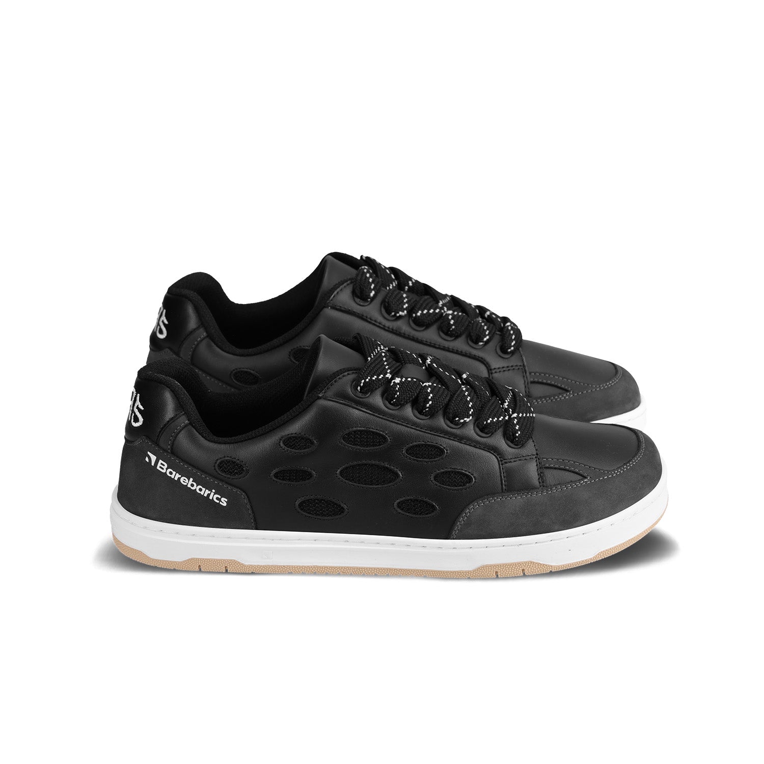Barefoot Sneakers for Women & Men - Barebarics Fusion Minimalist Shoes in Black & White | Lightweight & Flexible for Running, Walking & Gym Workouts [CLEARANCE]