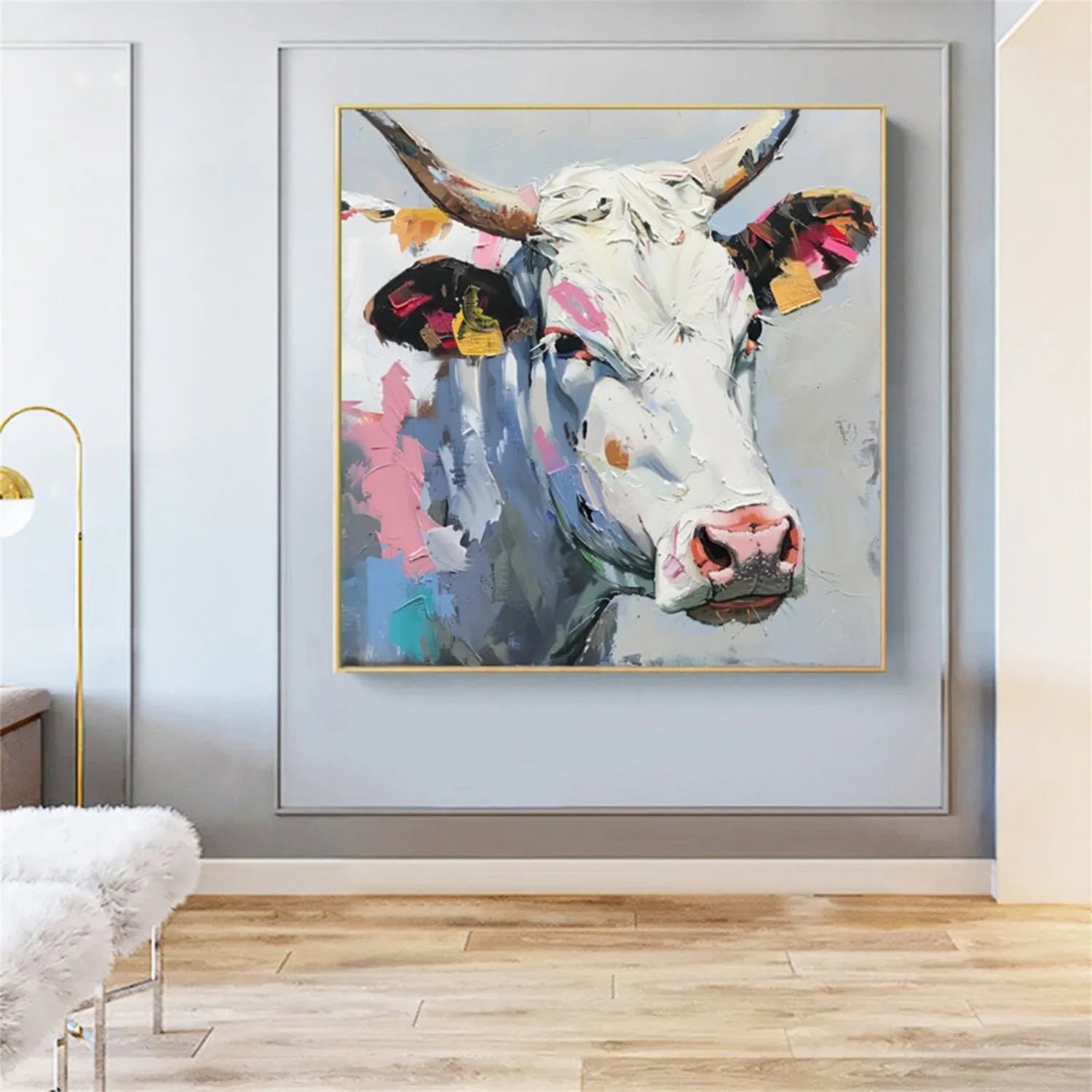 Animal Art Painting #AP093 - Handmade Wildlife Canvas Art for Home & Office Decor | Perfect for Living Room, Bedroom, or Gift