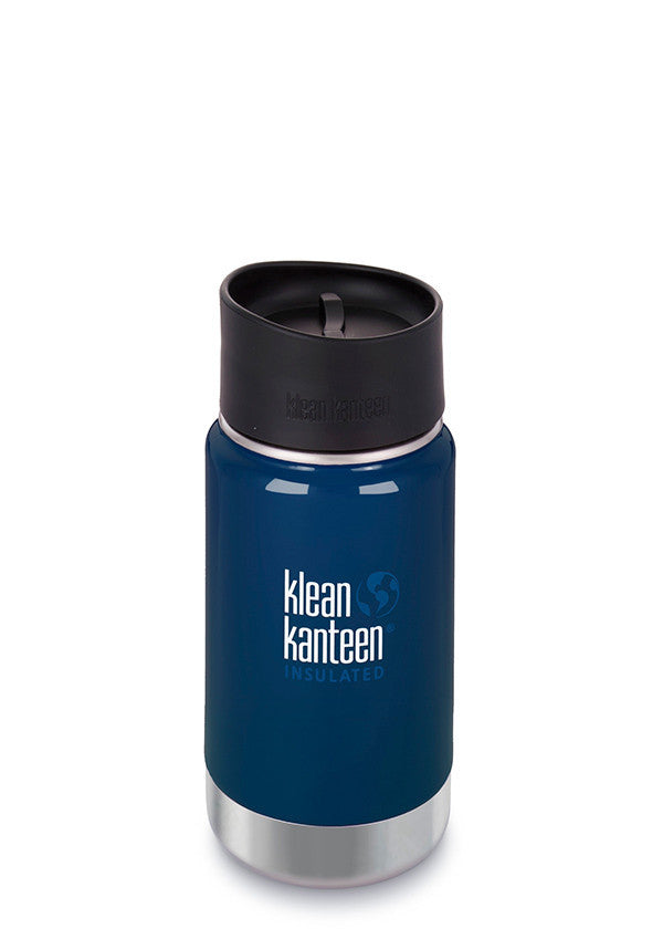 Klean Kanteen 12oz (355mL) Vacuum Insulated Wide Mouth Stainless Steel Water Bottle - Perfect for Hiking, Camping & Outdoor Activities