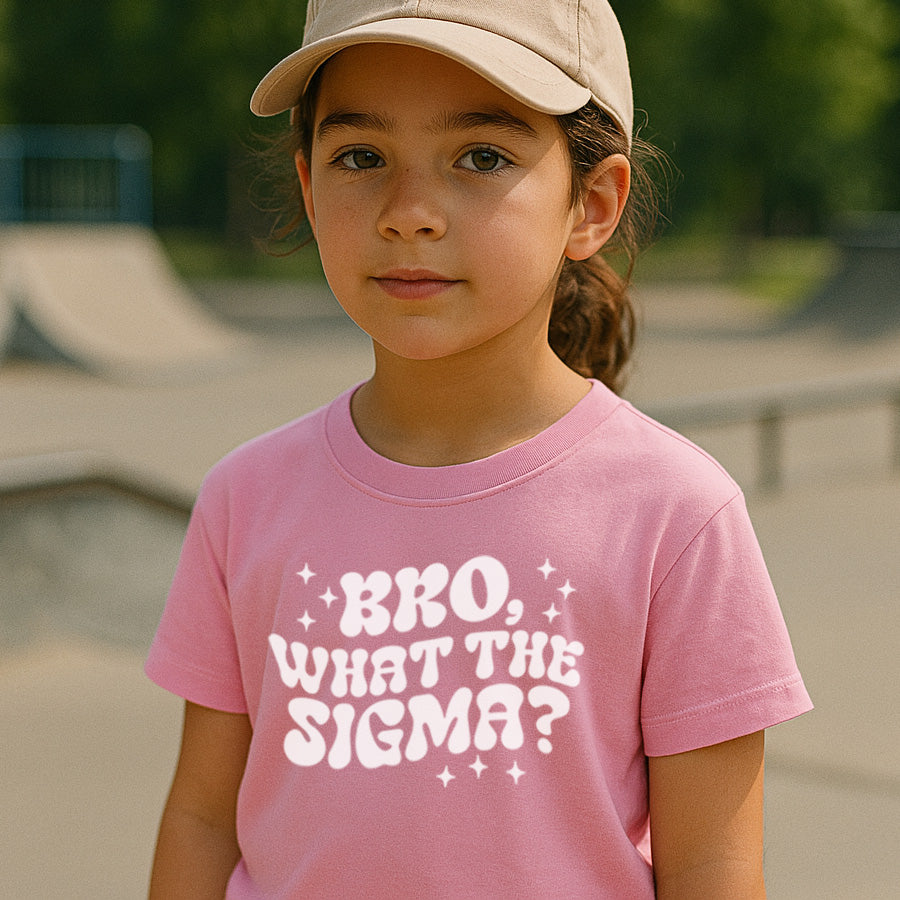 Bro What The Sigma T-Shirt - Funny Trendy Graphic Tee for Men - Perfect for Casual Wear, Street Style & Meme Lovers