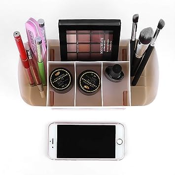Multi-Functional Plastic Makeup Organizer Box - Storage Case for Cosmetics & Beauty Tools (1-Piece) - Perfect for Vanity, Travel & Home Organization