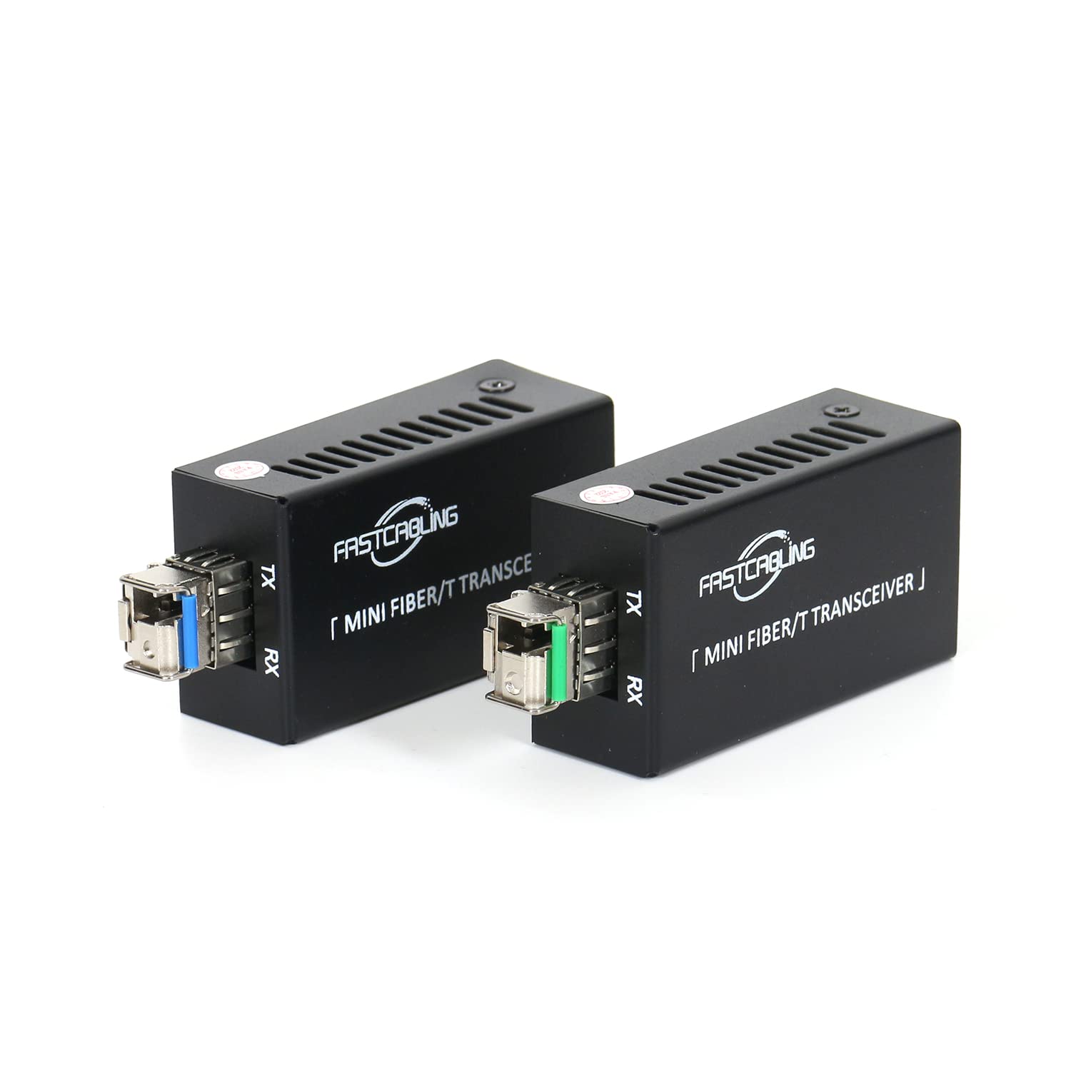 Gigabit Fiber to Ethernet Media Converter Kit - LC Single Mode, 20km Fiber Optic Network, Plug & Play, Industrial SFP Modules | Point-to-Point Networking Solution for Office, Data Center & Industrial Applications