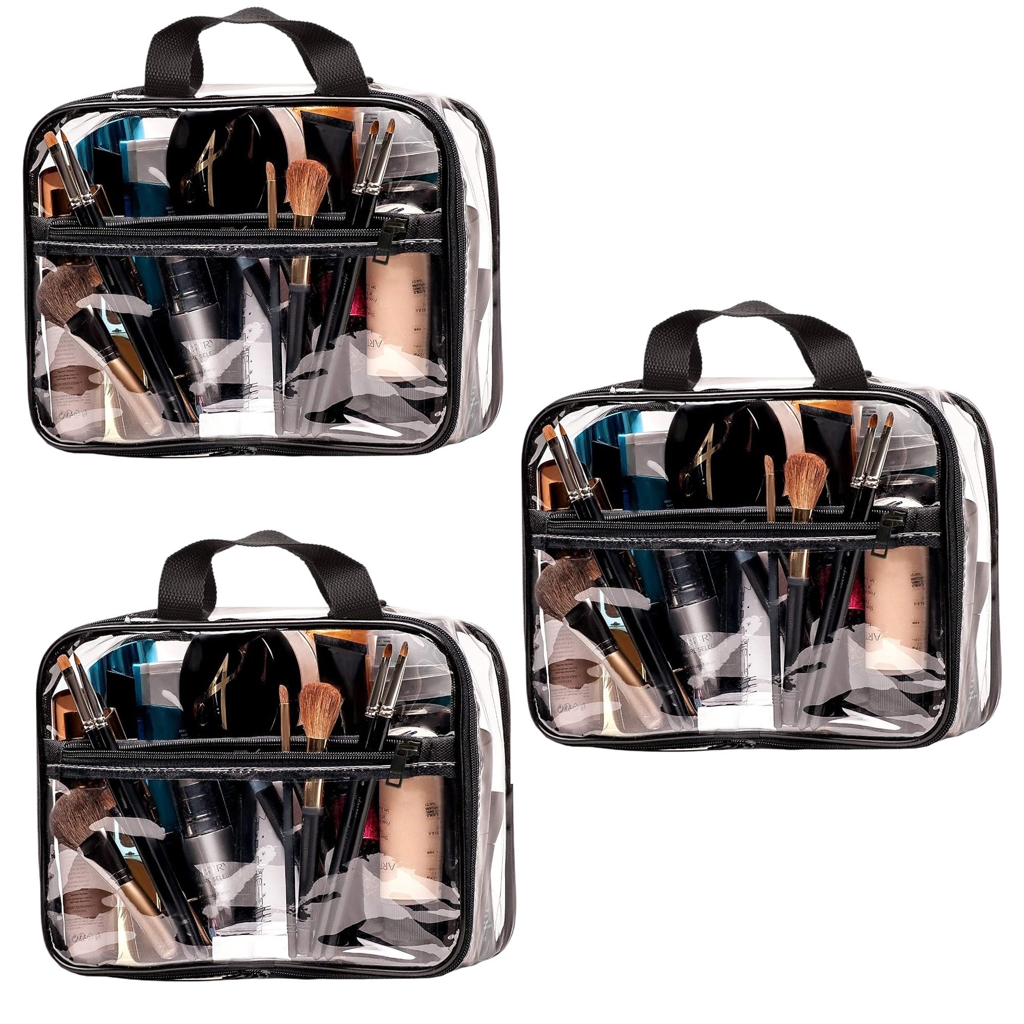 LYF5STAR Clear PVC Makeup Organizer Bag (12