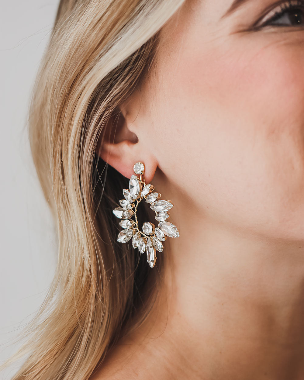 Grace Crystal Earrings for Women - Elegant Dangle Earrings with Sparkling Stones | Perfect for Weddings, Parties & Evening Events