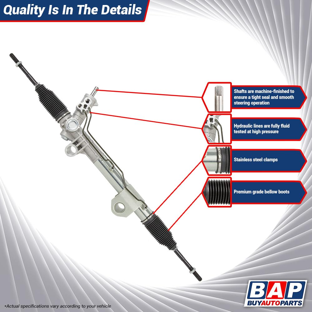 Audi A4 B6 Power Steering Rack & Pinion (2002-2006) - BuyAutoParts 80-00929AN - Replacement for Smooth Steering & Precise Control - Perfect for City Driving & Highway Cruising
