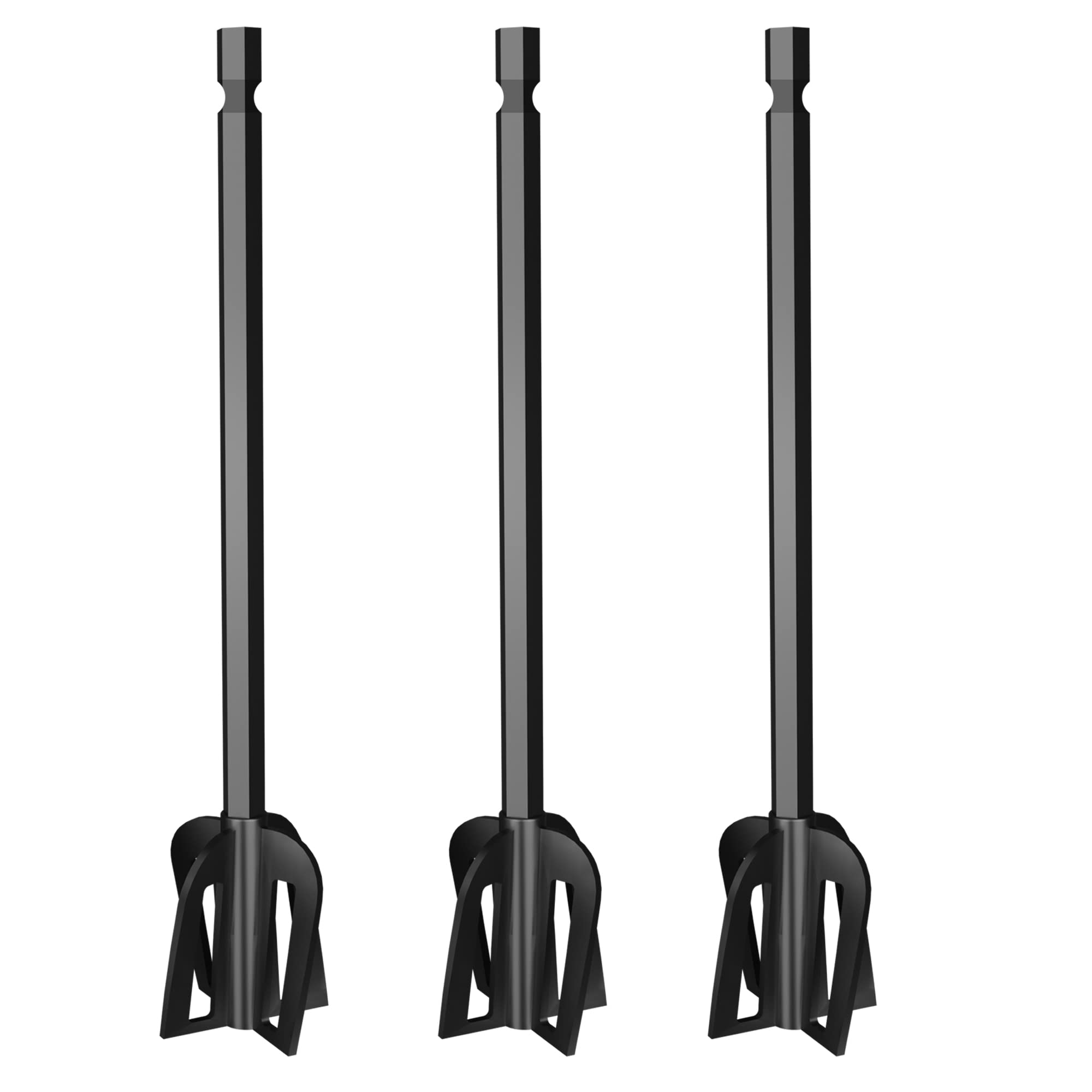 3-Pack Reusable Epoxy Resin Mixer Paddles - Bidirectional Paint Stirrer Drill Attachment for Epoxy, Paint & Glue Mixing - Perfect for DIY Crafts, Woodworking & Home Renovation Projects