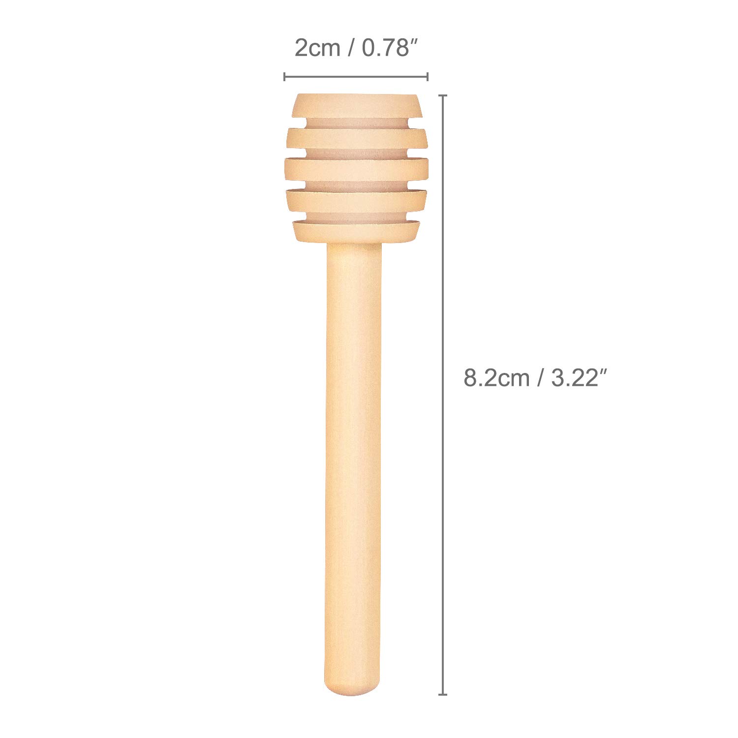 150 Pack 3 Inch Mini Wood Honey Dipper Sticks - Individually Wrapped Natural Wooden Honey Stirrers for Tea, Coffee, Yogurt & Baking - Perfect for Honey Jars, Gift Sets & Kitchen Use