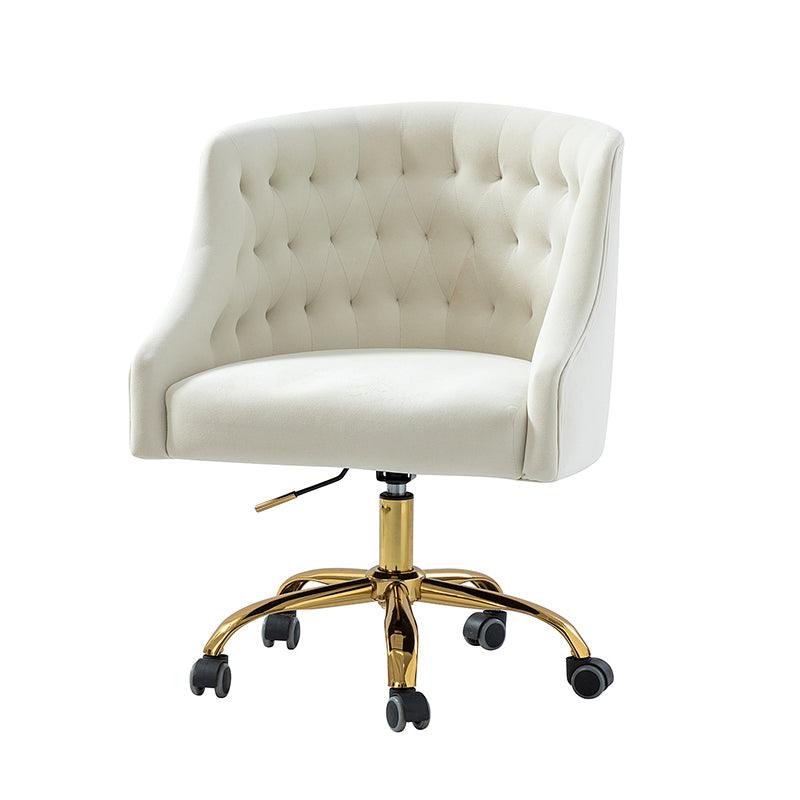 Penelope Velvet Tufted Office Chair - Ergonomic Executive Desk Chair with Lumbar Support - Perfect for Home Office, Gaming & Workspace Comfort
