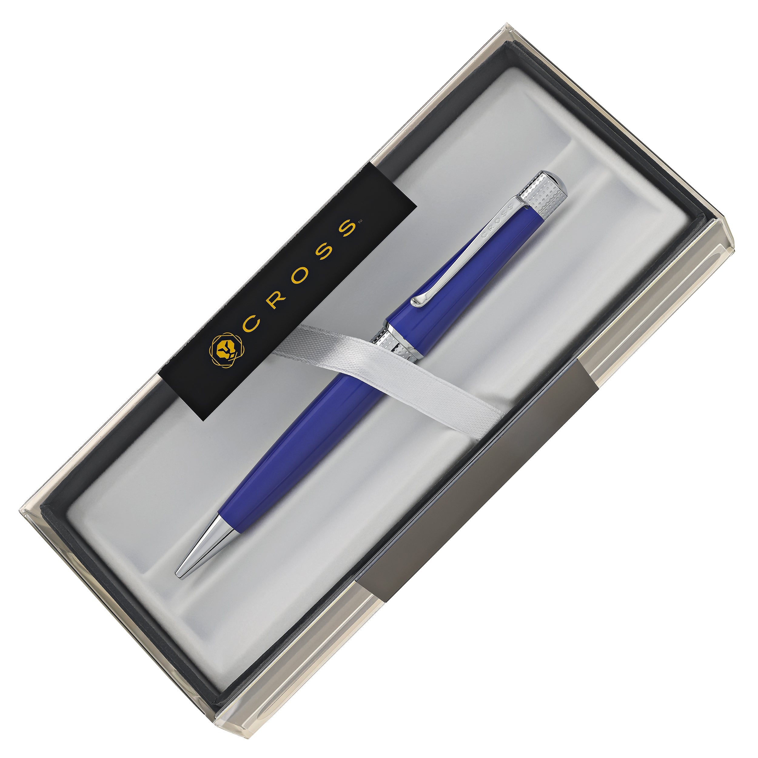 Premium Cross Beverly Ballpoint Pen - Dark Blue Ink, Smooth Writing, Elegant Design for Office, School & Gift Giving