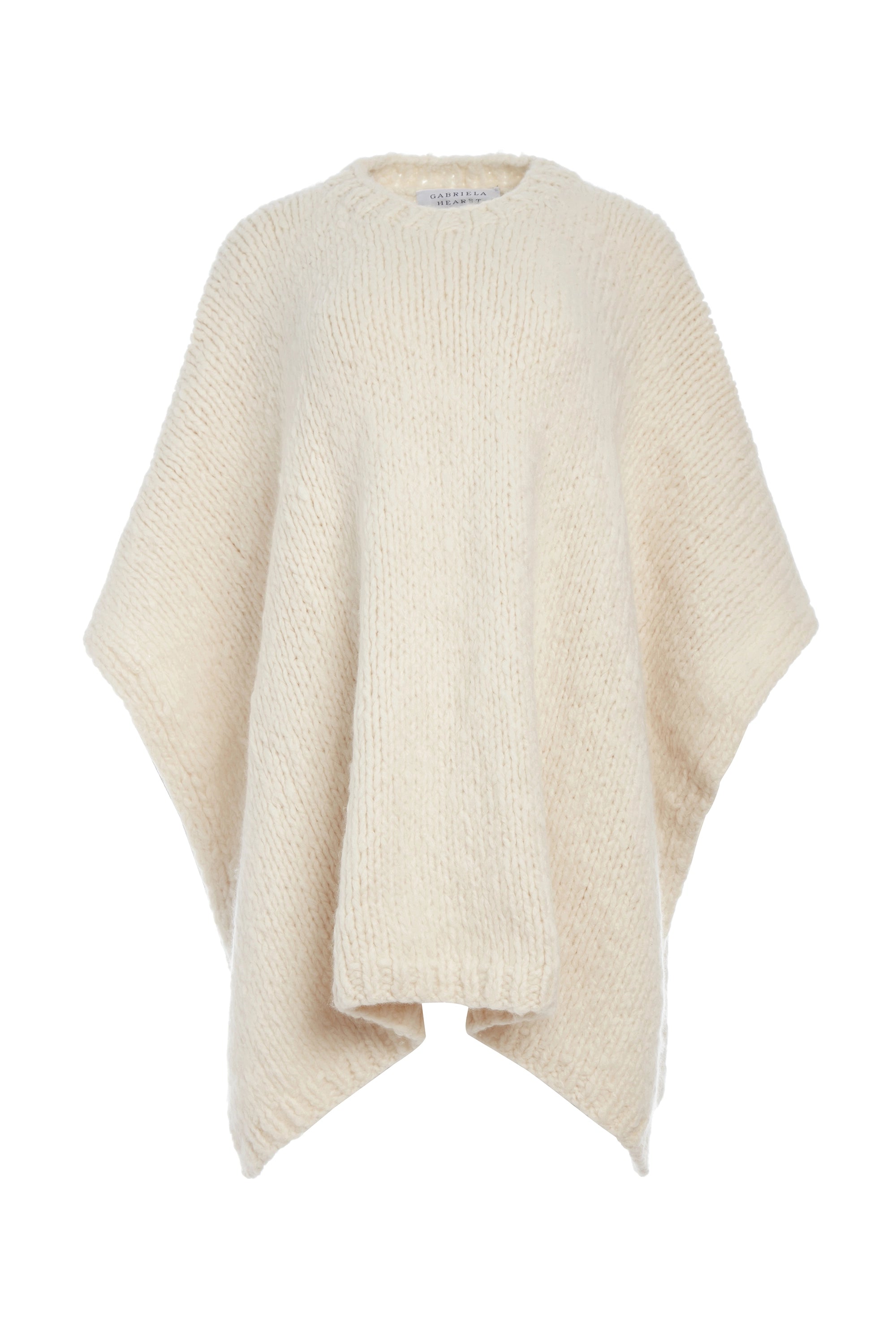 Lyla Knit Poncho - Ivory Welfat Cashmere Shawl Wrap for Women | Soft & Warm Winter Fashion | Perfect for Office, Travel & Casual Outings