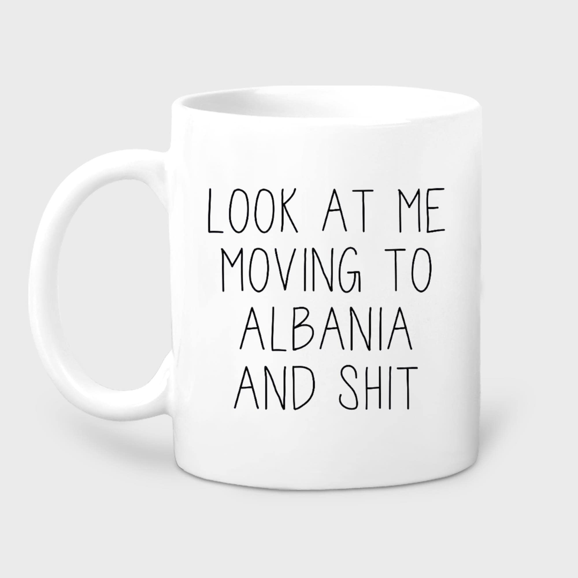 Moving to Albania Gift Set - Funny Albania Travel Coffee Mug & Keepsake Cup for Men & Women - Perfect Housewarming, Birthday & Farewell Present for Friends Moving Abroad - Great for New Home, Office Decor & Travel Memories