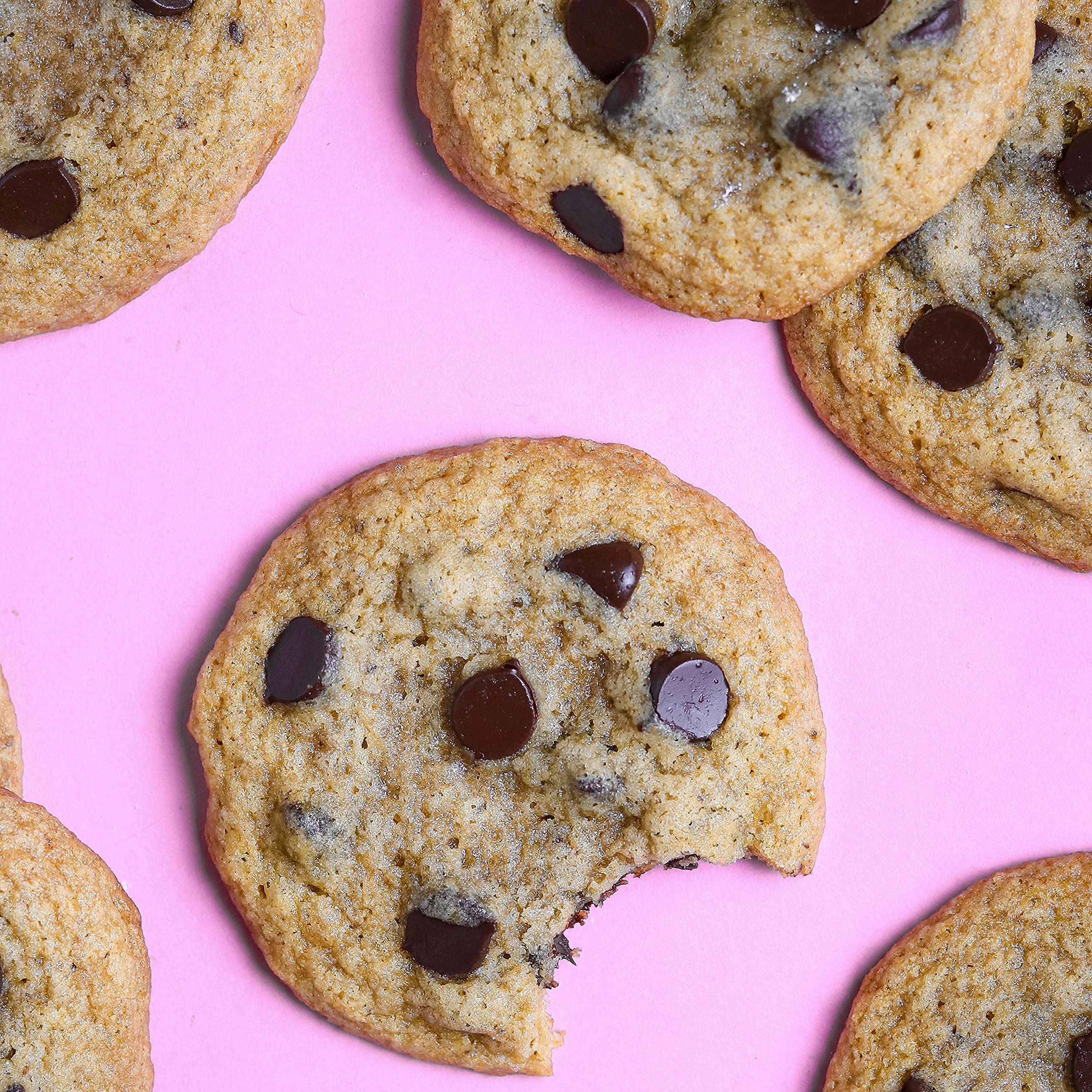 Miss Jones Gluten-Free Chocolate Chip Cookie Mix - Low Sugar, Naturally Sweetened, Rich Chocolate Chips (13oz) for Healthy Desserts, Snacks & Holiday Baking