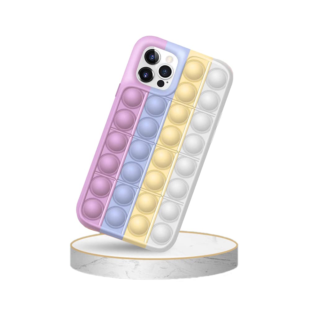 Yang Xin.Style Pop It Bubble Fidget Phone Case for iPhone 11 - Stress Relief & Anti-Anxiety Silicone Cover - Perfect for Office, School & Travel Anxiety Relief