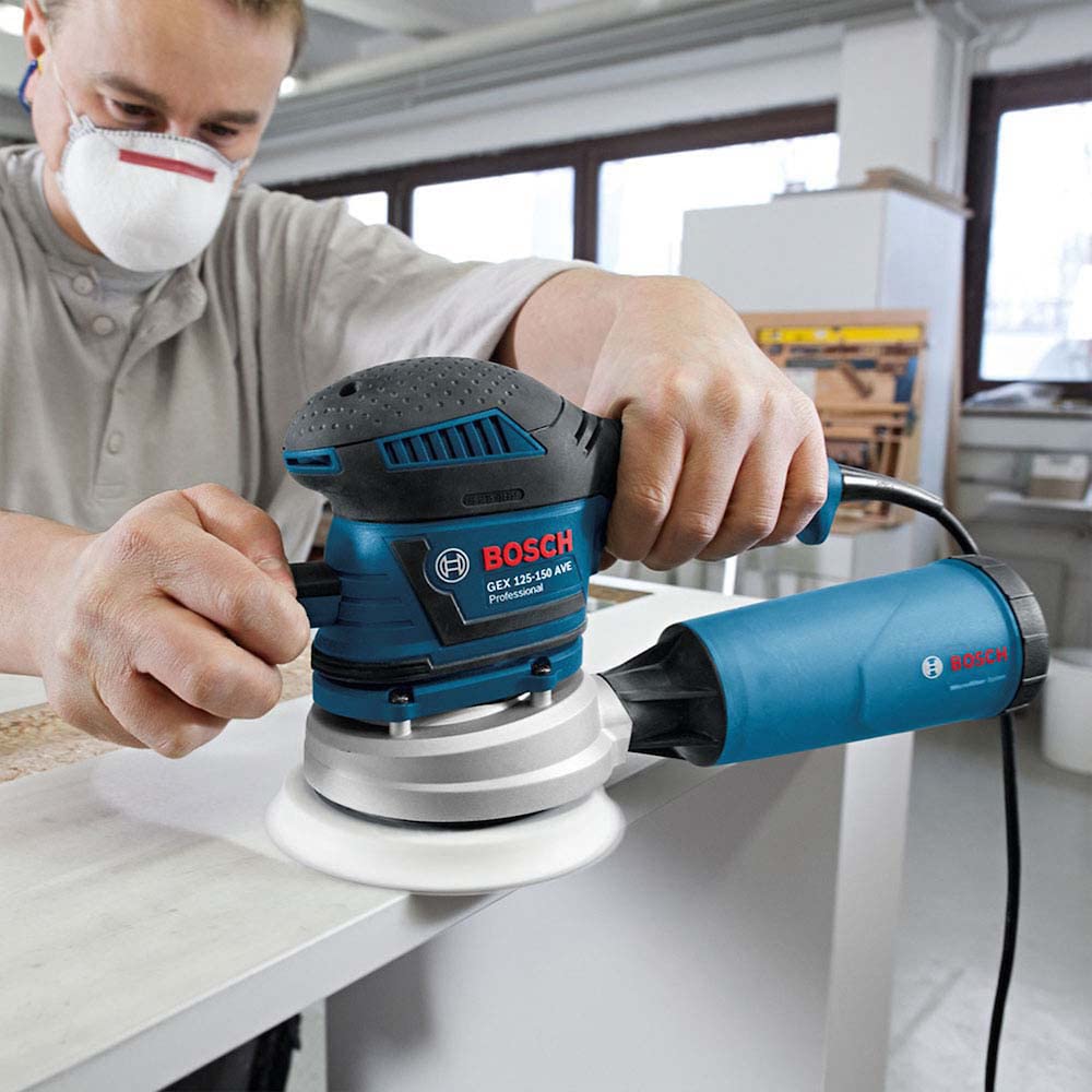 Bosch Hoja de lija 125 mm grano 40 - Pack de 5 unidades - Ideal para lijado en seco de madera, metal y superficies pintadas