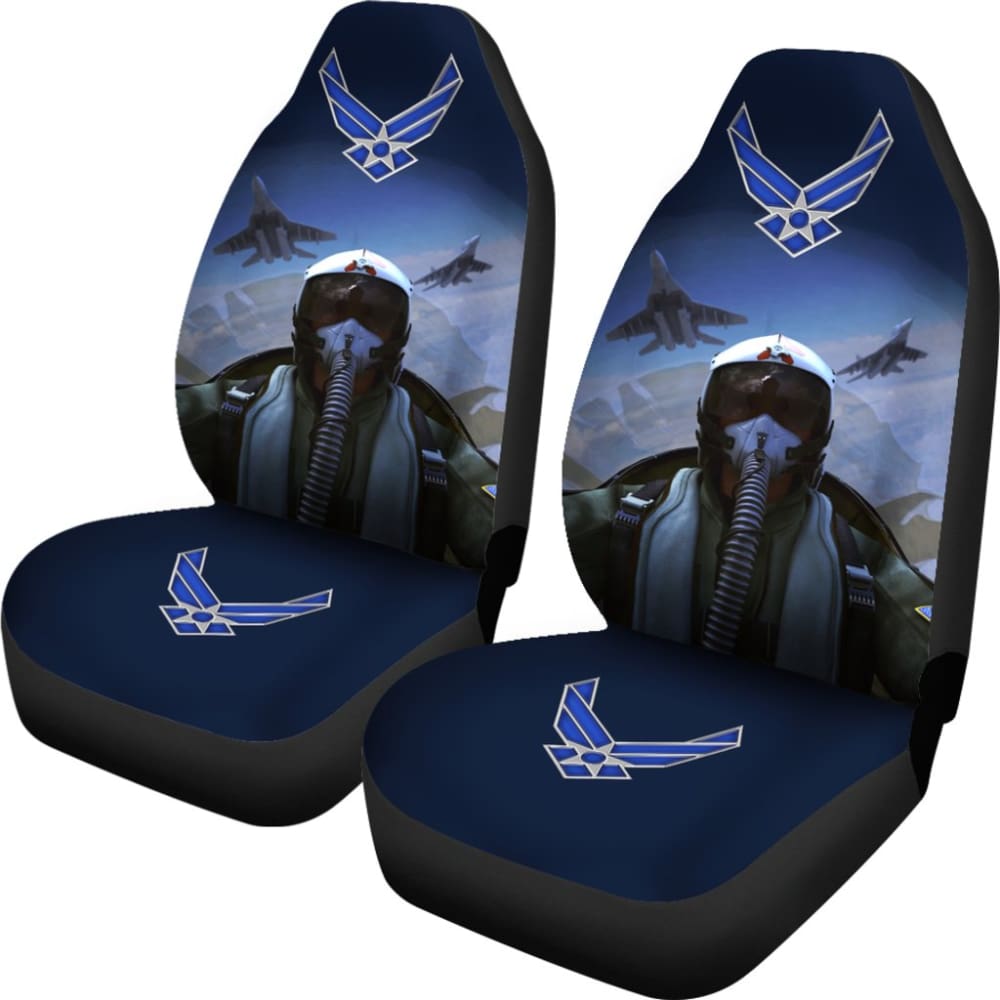Premium US Air Force Custom Military Car Seat Covers - Durable & Stylish Car Accessories for Jeep, Truck & SUV - Perfect for Veterans, Military Enthusiasts & Patriotic Drivers