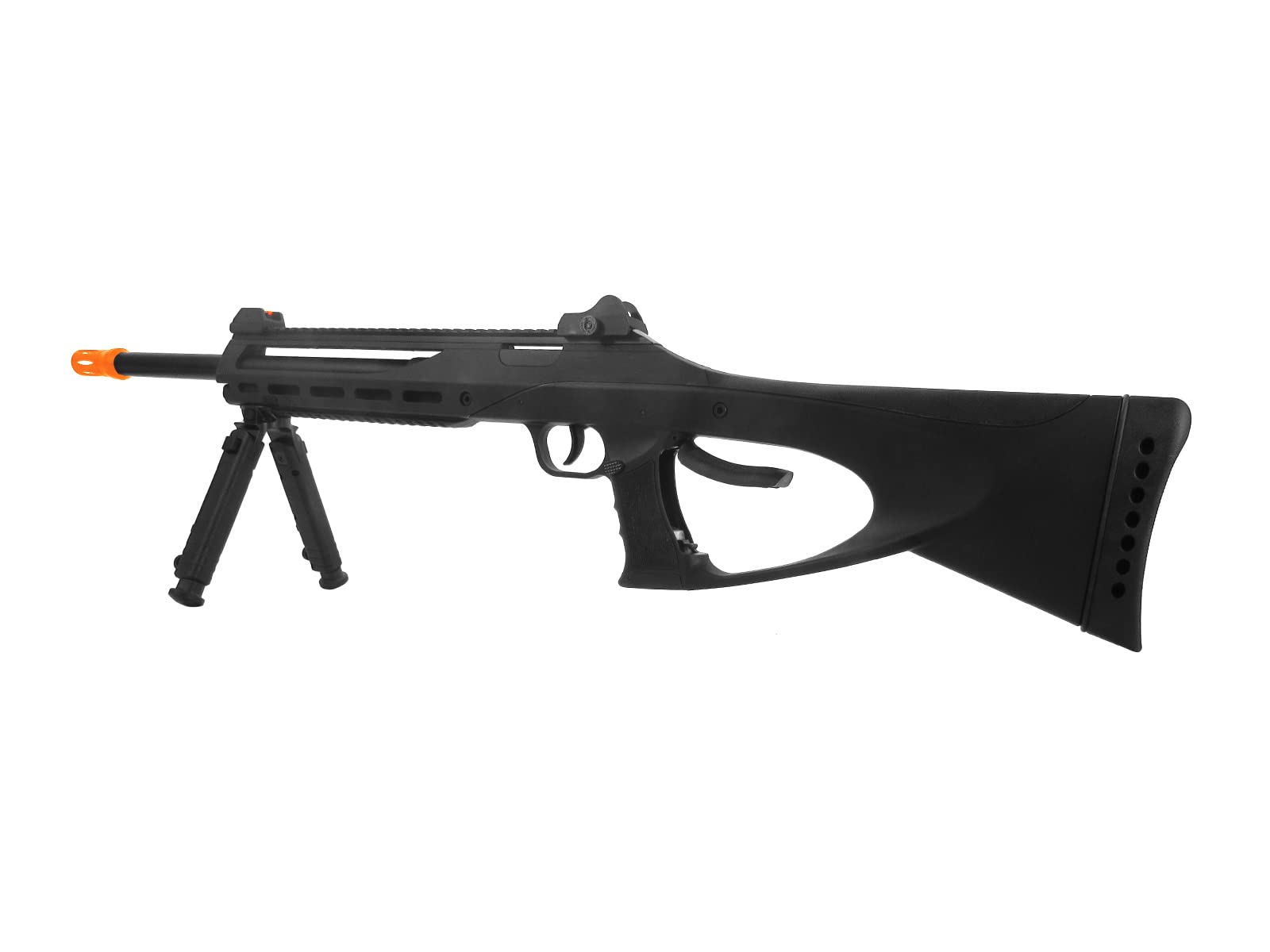 ASG TAC6 Black 6mm Airsoft CO2 Non-Blowback Rifle - High Performance Airsoft Gun for Outdoor Shooting & Tactical Training