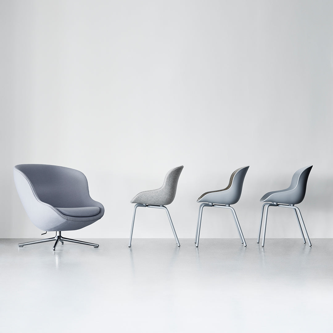 Modern Hyg Lounge Chair with Low Swivel Base - Comfortable Recliner for Living Room, Bedroom, or Office Relaxation