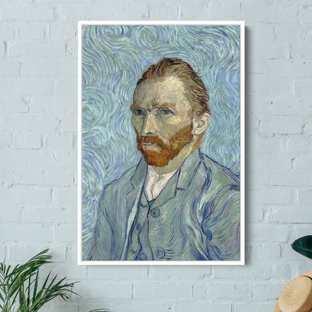 Van Gogh Blue Portrait Wall Art Canvas Print - Premium Home Decor for Living Room, Bedroom & Office