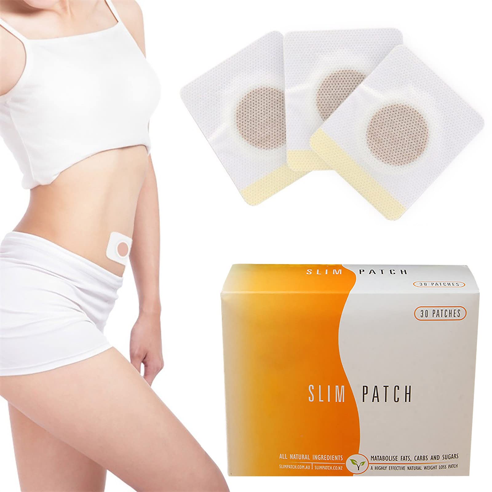 Premium Weight Loss Patches for Belly Fat - 90Pcs Slimming Stickers for Waist, Abdomen & Buttocks | Natural Cellulite Reduction & Fat Burning Solution | Perfect for Post-Workout Recovery & Body Contouring