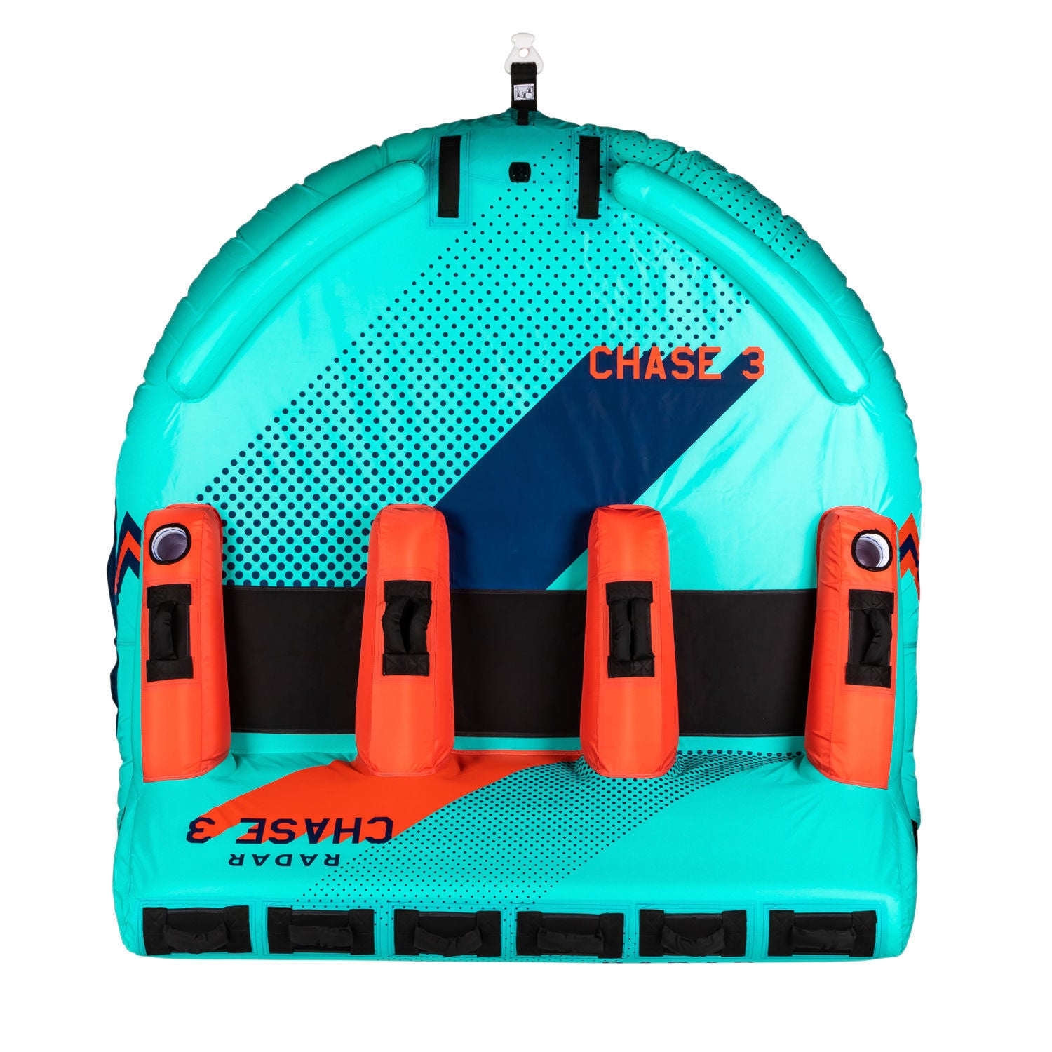 Radar Chase 3 Rider Towable Tube - Heavy Duty Inflatable Water Tube for Boating, Lake & Ocean Fun - Perfect for Family & Friends Water Sports Adventure