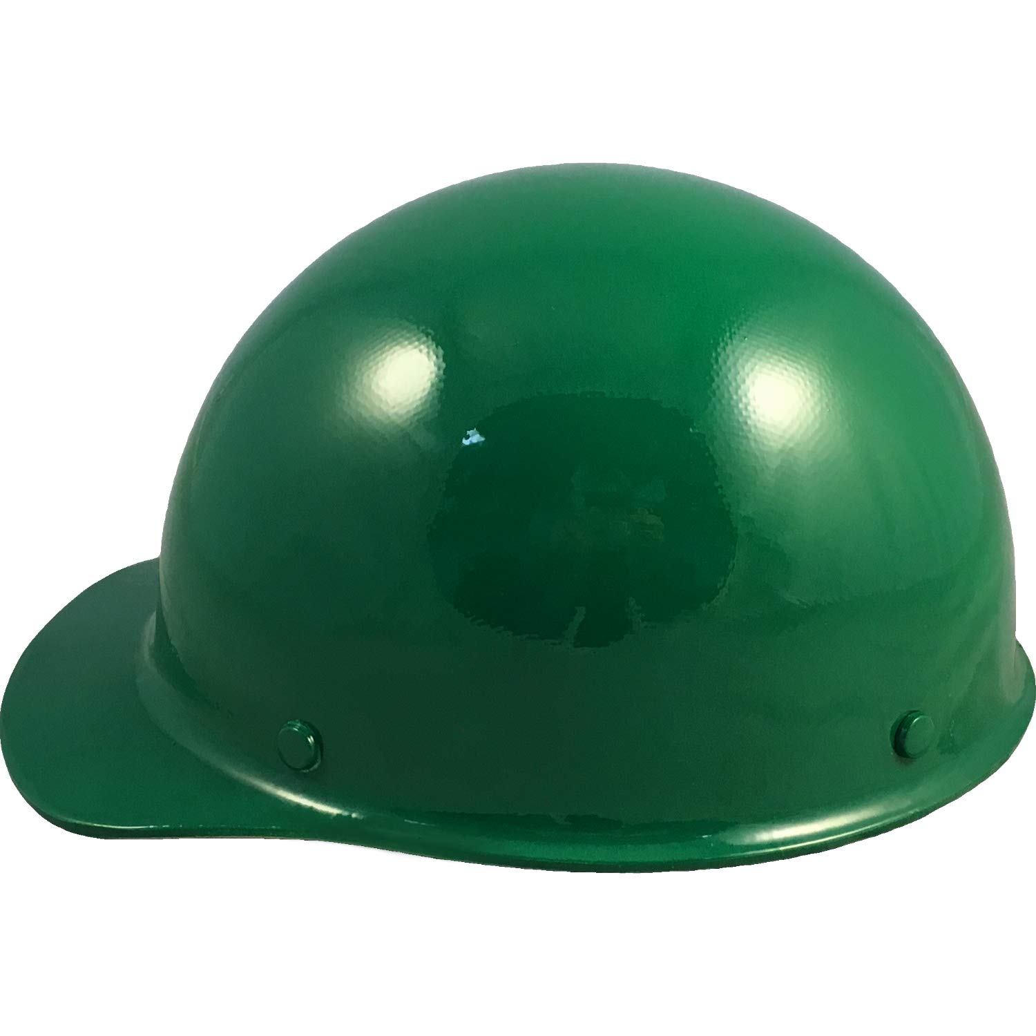 MSA SkullGuard Fiberglass Hard Hat - Cap Style with Staz-On Suspension - Custom Green Color for Construction, Mining & Industrial Safety Work