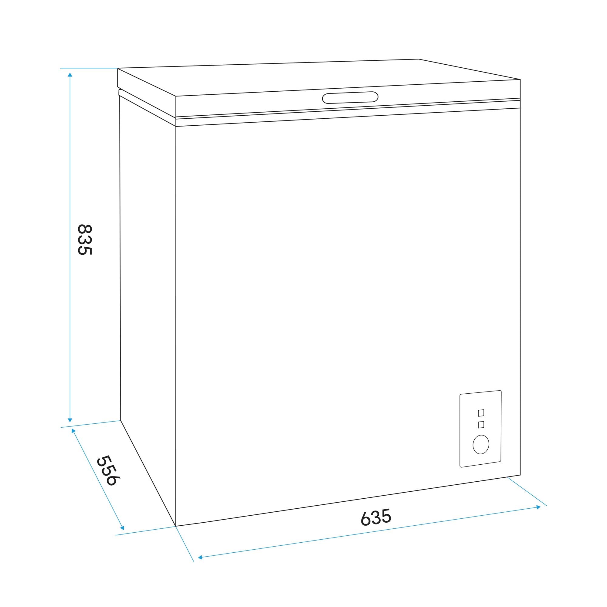Baridi 5.0 cu ft Freestanding Chest Freezer - 142L Capacity, Adjustable Thermostat, Energy Efficient White Freezer for Home, Garage & Basement - Perfect for Bulk Food Storage & Meal Prep