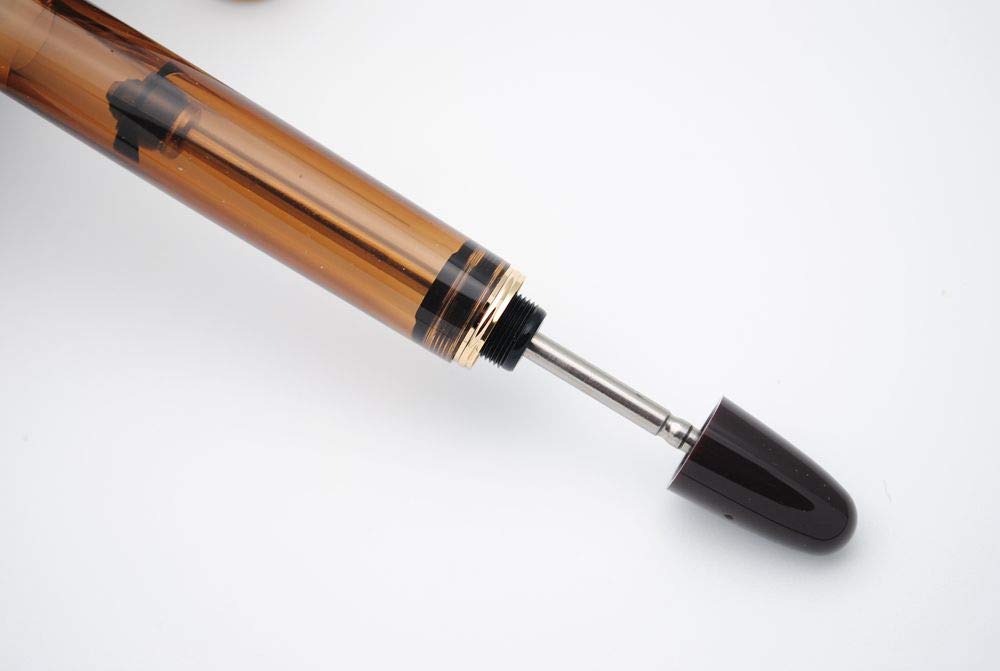 CZXYWST 699 Negative Pressure Vacuum Filling Fountain Pen with Fine 0.5mm Nib - Brown Barrel & Solid Grip (Original Box Included) | Ideal for Calligraphy, Journaling & Professional Writing