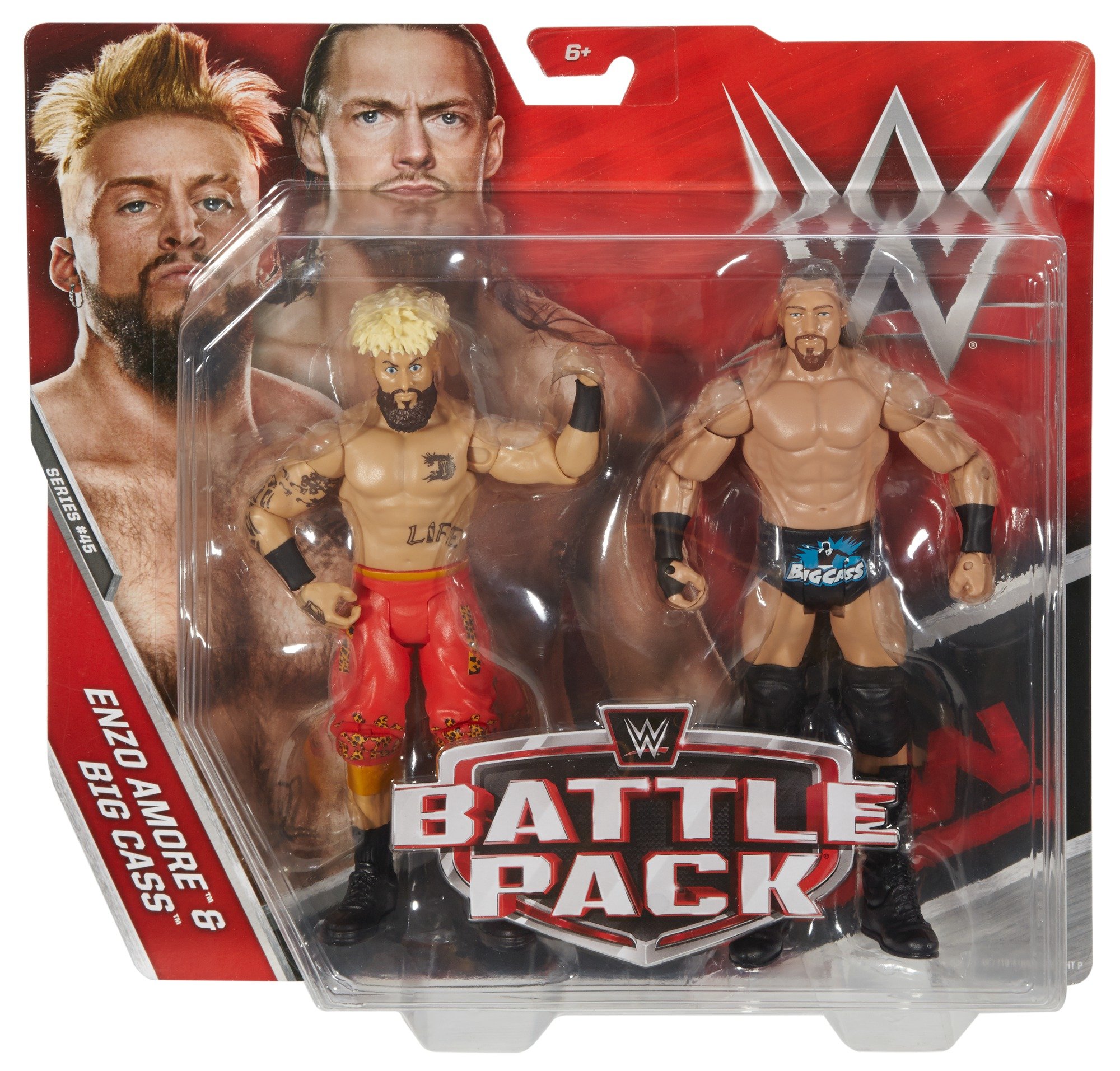 WWE Enzo Amore & Big Cass 2-Pack Action Figures - Official Wrestling Collectibles for Fans & Display Scenes