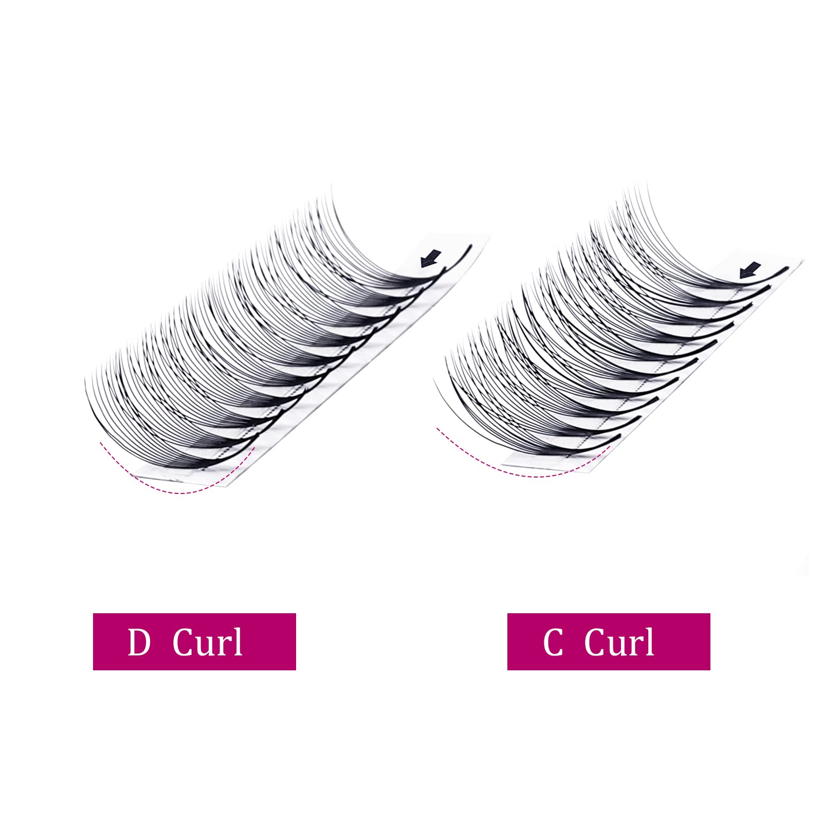 10D Premade Volume Eyelash Extensions - Professional Point Lashes, Pre-Made Fanned Russian Volume Lashes (0.05mm, 14mm) - Long Lasting & Natural Look for Salon, Bridal & Special Occasions
