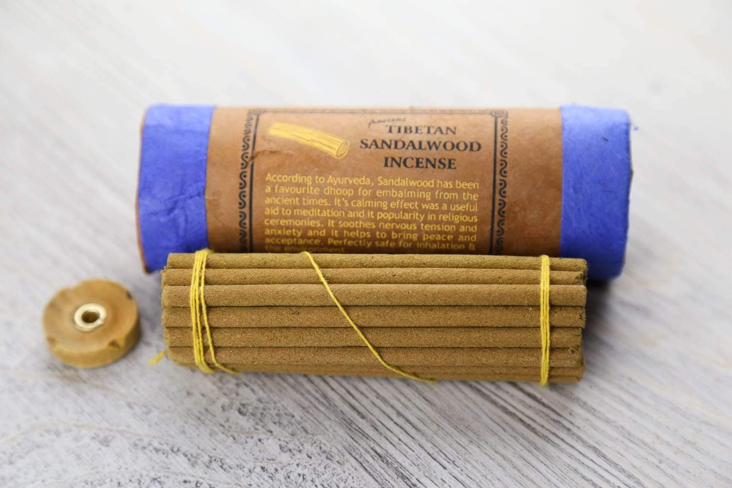 Premium Tibetan Sandalwood Incense Sticks - Handmade Natural Aromatherapy for Meditation, Yoga & Relaxation - 100% Pure Fragrance for Home, Office & Spiritual Practices