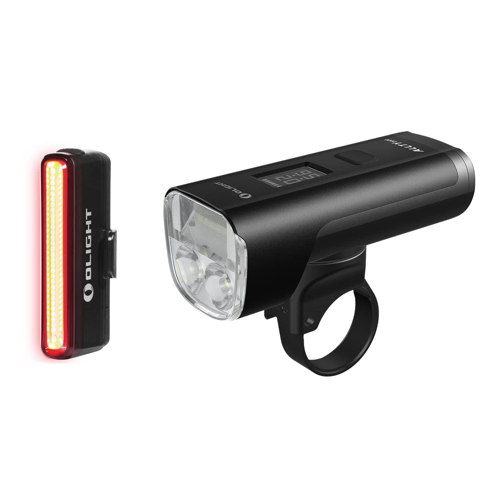 Olight Seemee 30 Bike Tail Light - 30 Lumens, 800m Visibility & ALLTY 2000 Bike Front Light - 2000 Lumens USB Rechargeable - Cycling Safety Lights for Night Riding, Commuting & Outdoor Adventures