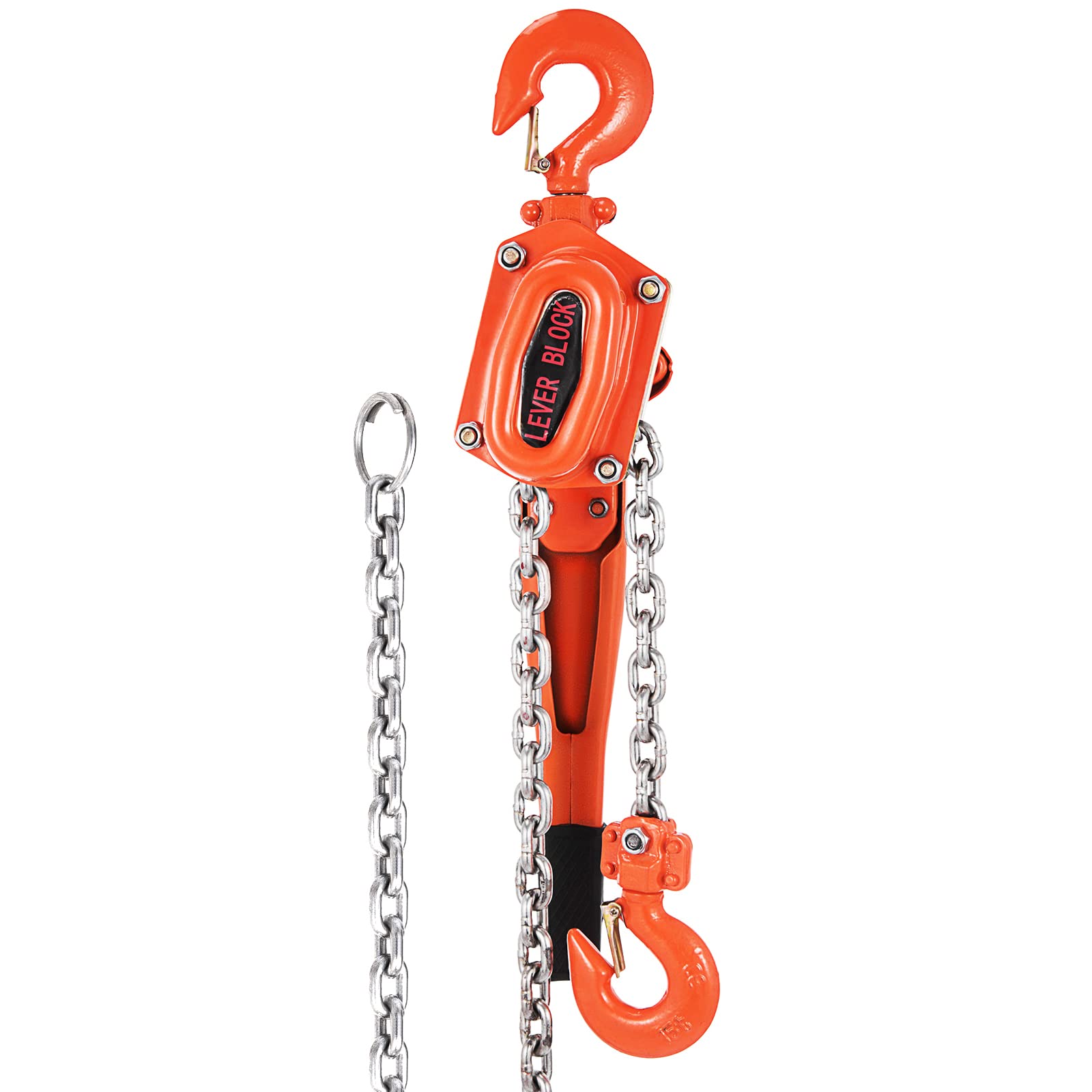 Happybuy 6600 lbs Manual Lever Chain Hoist - 3 Ton Capacity, 10ft Chain, 5/16