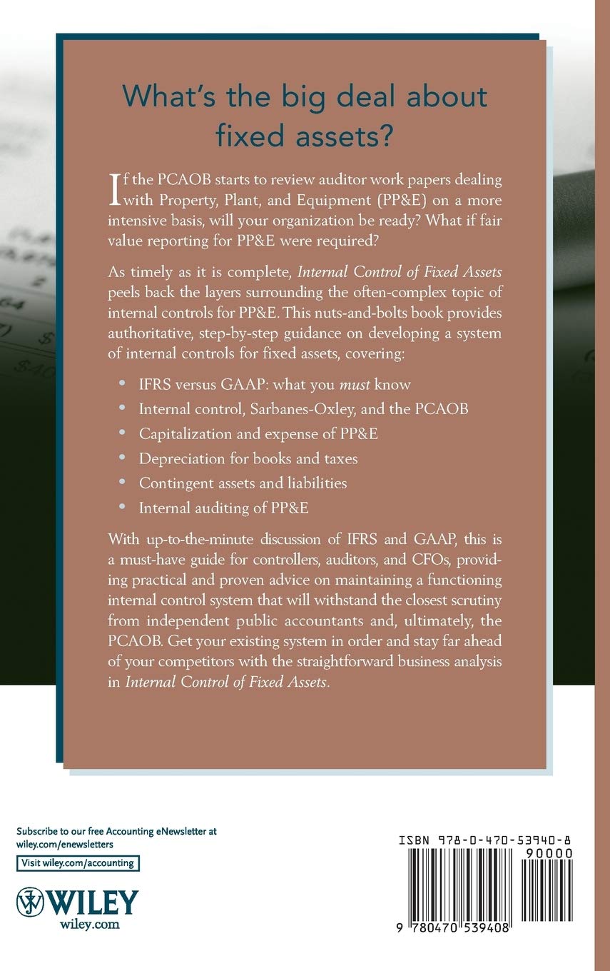 Internal Control of Fixed Assets: A Controller and Auditor's Guide | Best Practices for Financial Compliance & Asset Management | Ideal for Accounting Professionals & Audit Teams
