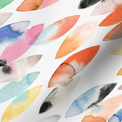 Surf Geometry Sports Boardsports Printed Satin Fabric by The Yard - Premium Spoonflower Fabric for Sewing, Lining, Apparel, Fashion, Blankets & Home Decor | Perfect for Surf-Themed Clothing, Beachwear & Coastal Home Decor