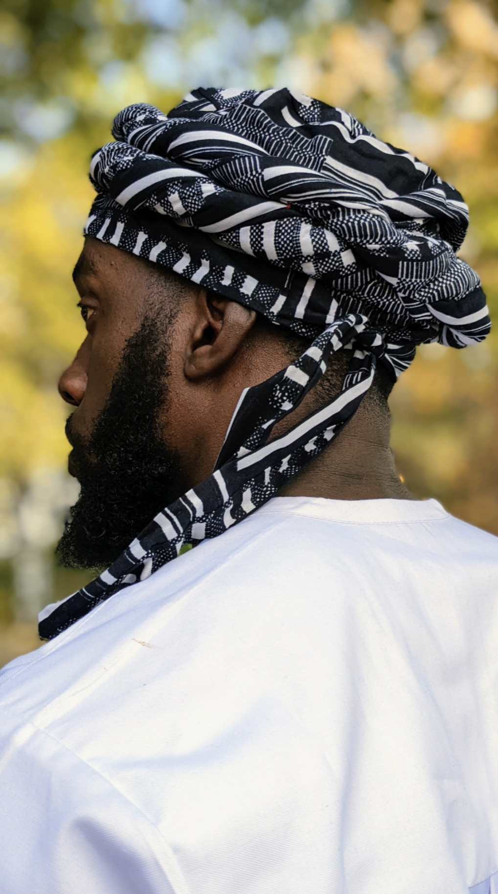 Men's Kobina Kente African Print Turban Hat - Authentic African Headwear for Men - DPHB0795PT | Perfect for Cultural Events, Weddings & Fashion Statements