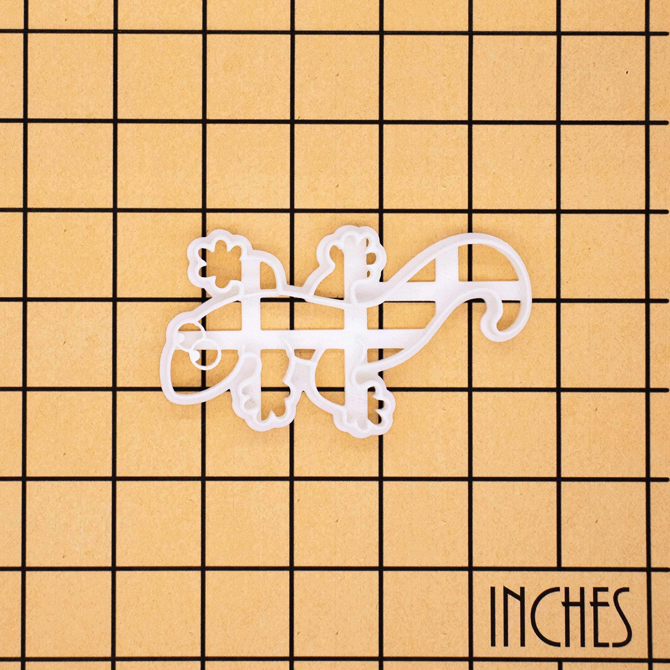 Gecko Lizard Cookie Cutter - 1 Piece Stainless Steel Reptile Shaped Baking Tool for Cookies, Fondant, Clay - Perfect for Birthday Parties, Baby Showers & DIY Crafts