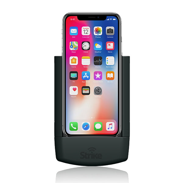 iPhone X Car Mount Holder - Universal Adjustable Phone Cradle for Car Dashboard & Windshield - Perfect for GPS Navigation, Hands-Free Calling & Safe Driving