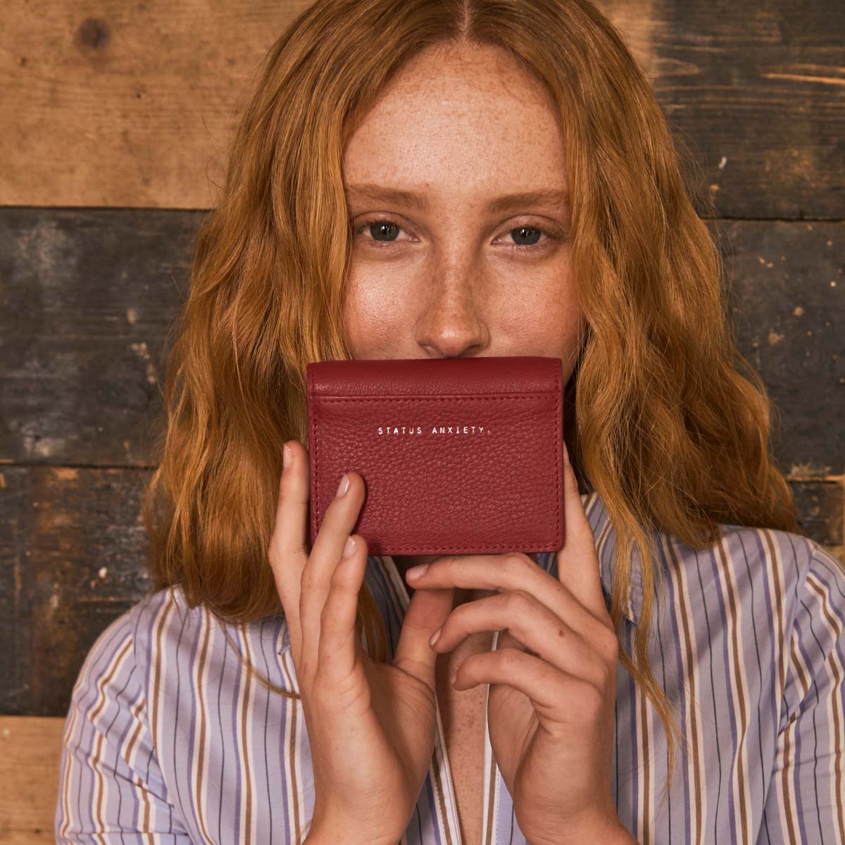 Lumen Wallet Rouge - Slim RFID Blocking Leather Wallet for Men & Women | Secure Credit Card Holder with Multiple Pockets | Perfect for Travel, Business & Everyday Use