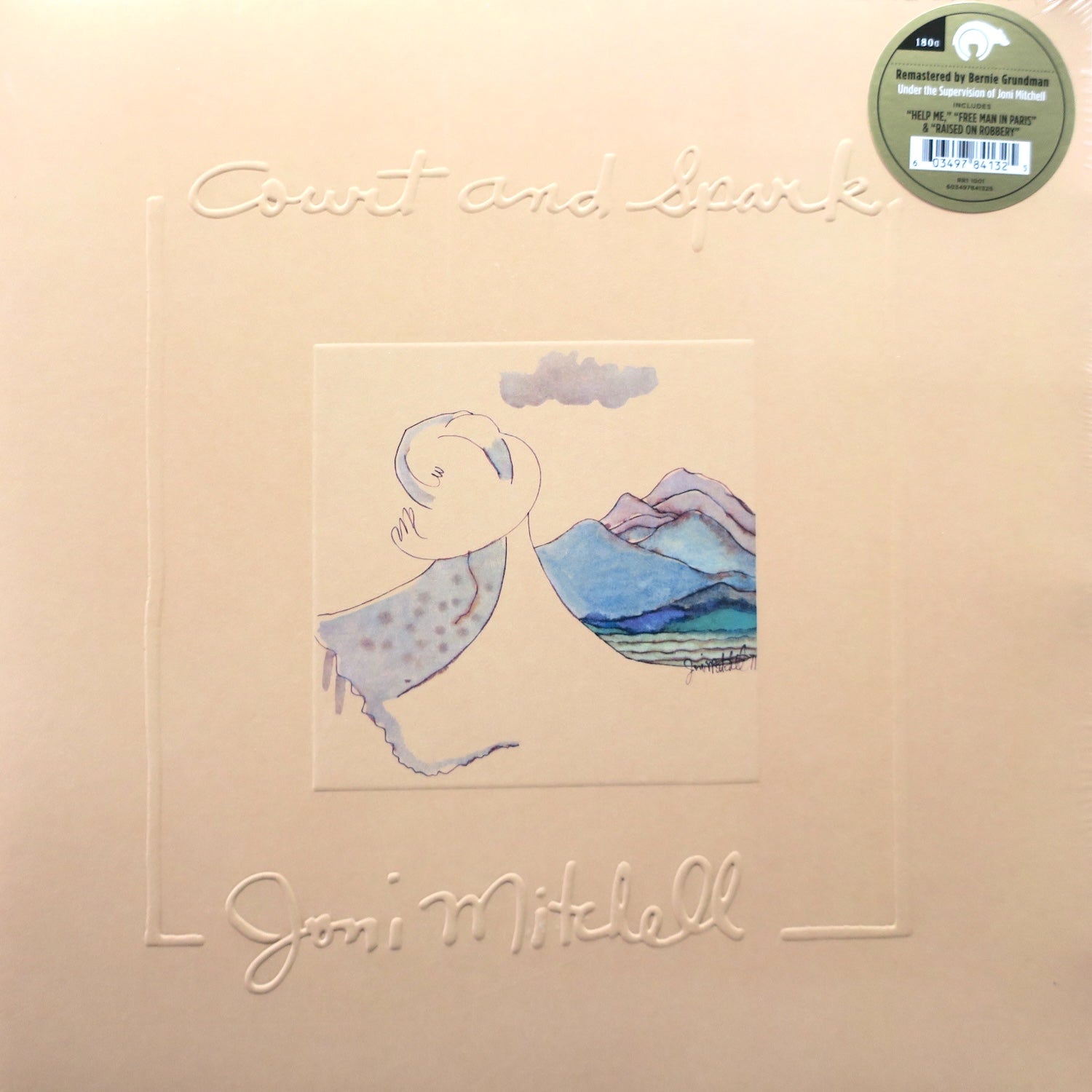 JONI MITCHELL 'Court And Spark' Bernie Grundman Remastered 180g Vinyl LP Record - Audiophile Edition for Home Listening & Music Collectors