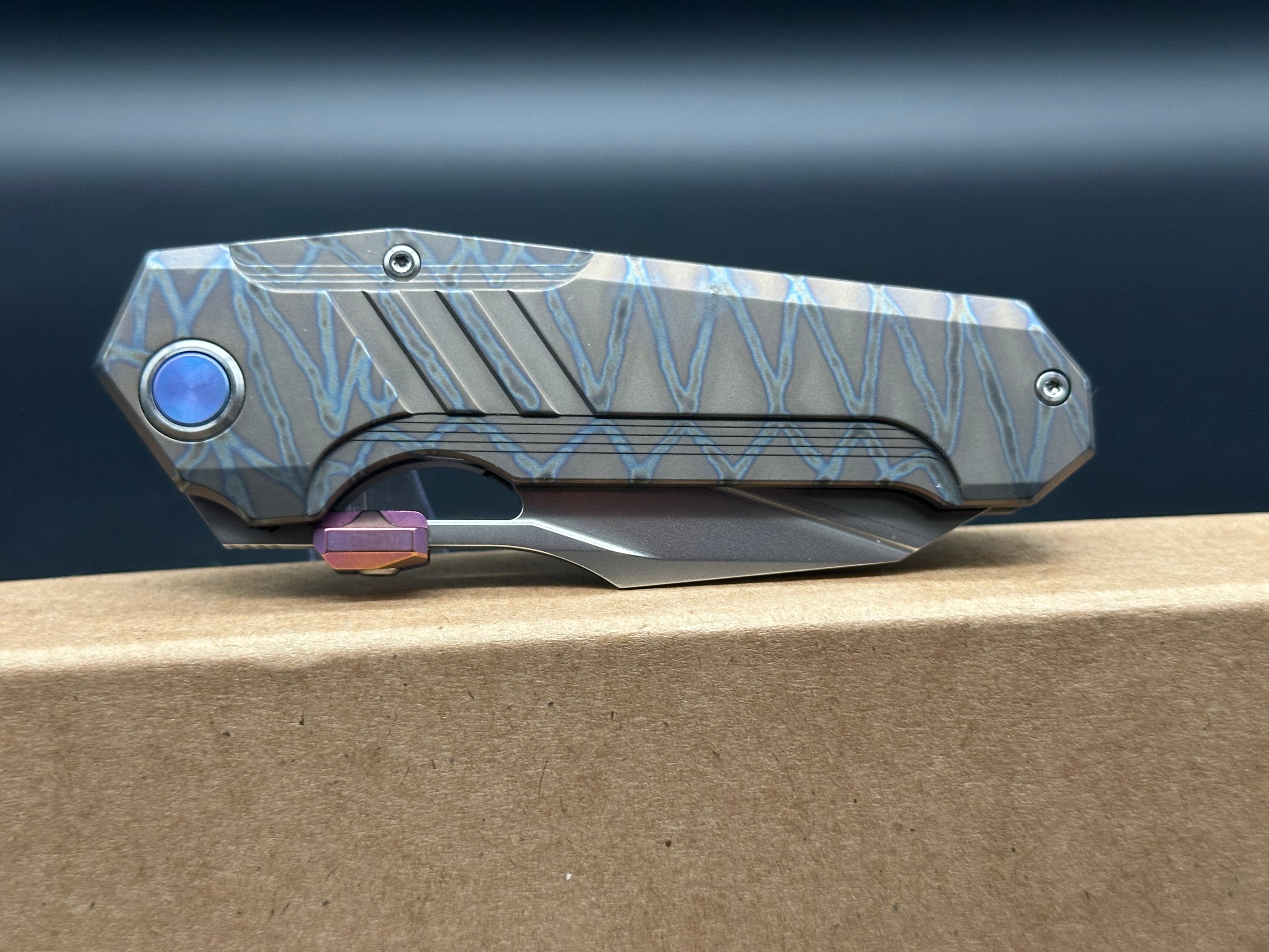 FENGYELIN Flame Shield Titanium Frame - Custom Anodized Accents for Bicycles, Motorcycles & Extreme Sports Gear | Lightweight & Durable Flame-Resistant Protection