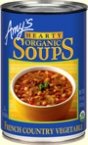 Amy's Kitchen Hearty French Country Vegetable Soup - 12 Pack (14.4 Oz Each) | Organic Vegan Soup for Quick Meals, Camping & Emergency Food Supply