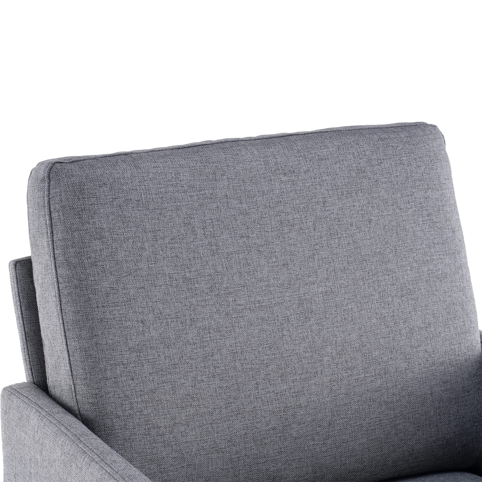 Comfy Dark Grey Lounge Chair - Single Sofa Accent Chair for Bedroom, Living Room & Guestroom - Perfect for Relaxing, Reading & Small Space Decor